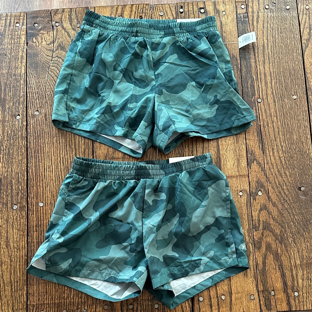 Green Camouflage Old Navy Athletic Shorts